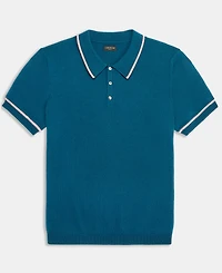 Club Room Men's Regular-Fit Tipped 100% Cashmere Sweater Polo Shirt, Macy's Exclusive