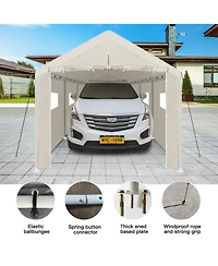 Streamdale Furniture 10x30 Heavy Duty Portable Carport - White