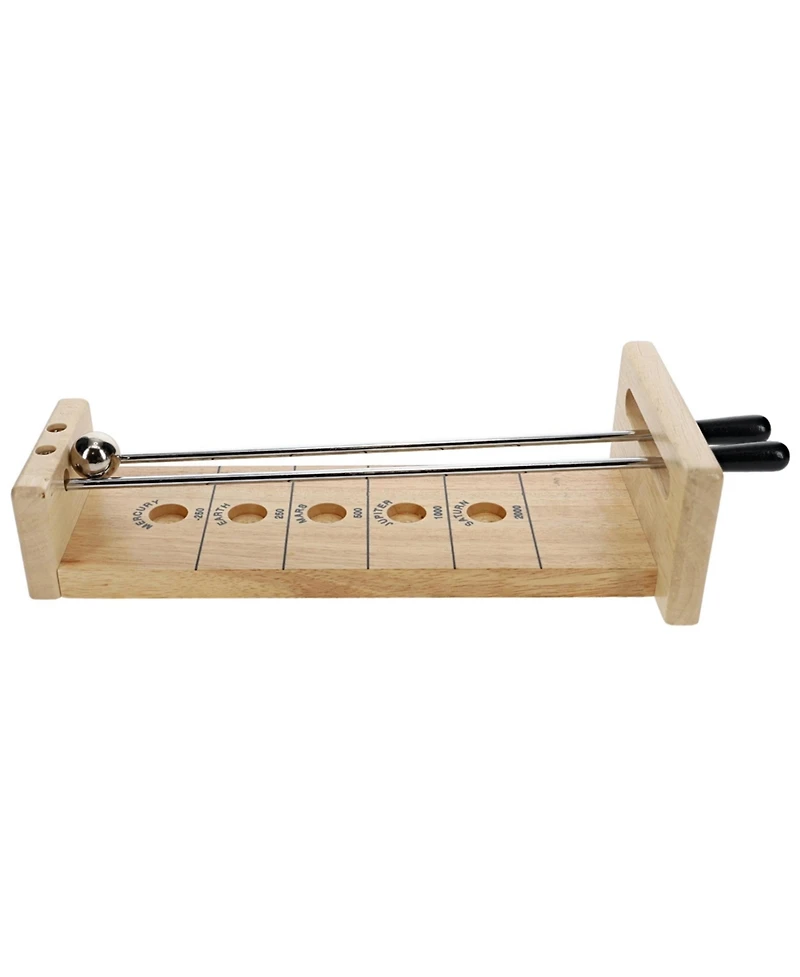 We Games Mini Shoot The Moon - a Classic 1940's Nostalgia Game - Solid Natural Wood