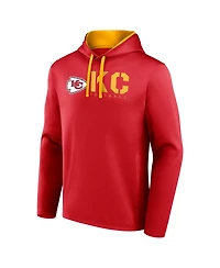 Logo Athletic Men's Red Kansas City Chiefs Head Start Pullover Hoodie