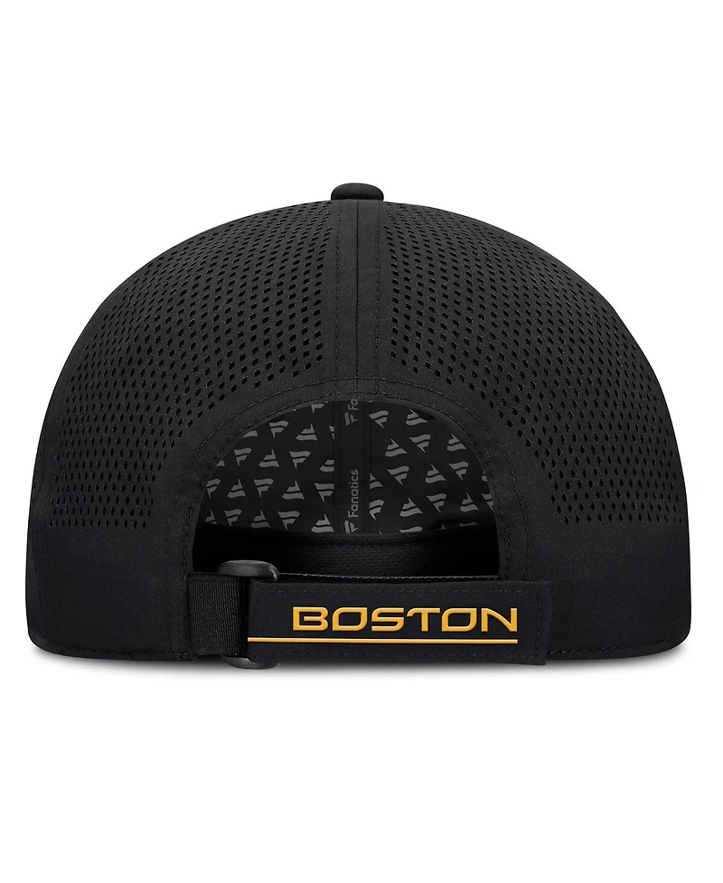 Fanatics Men's Black Boston Bruins Driver Adjustable Hat
