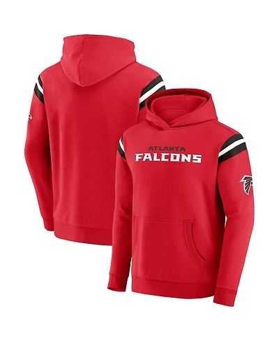 Darius Rucker Collection by Fanatics Men's Red Atlanta Falcons Football Washed Pullover Hoodie