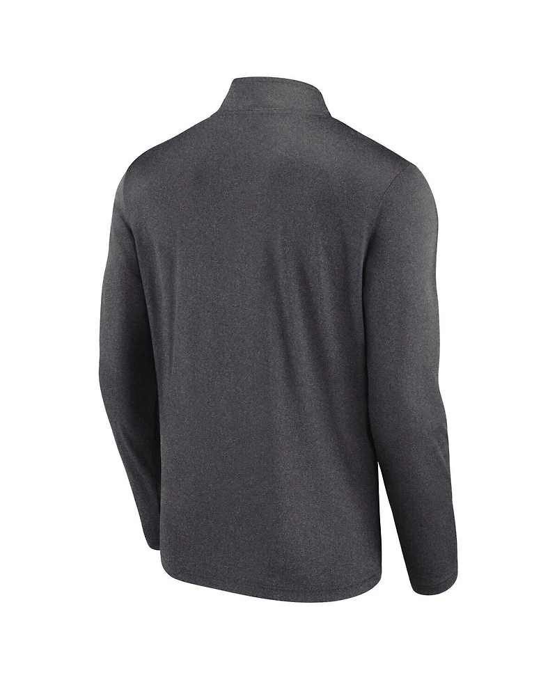 Fanatics Men's Charcoal Atlanta Falcons Head-to-Head Quarter-Zip Pullover Hoodie