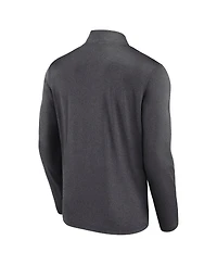 Fanatics Men's Charcoal Atlanta Falcons Head-to-Head Quarter-Zip Pullover Hoodie