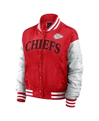 Fanatics Women's Red Kansas City Chiefs Elements Wave Full-Snap Jacket