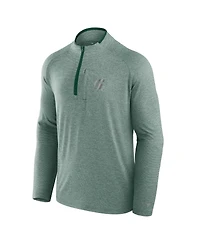 Fanatics Men's Green Michigan State Spartans Mock Neck Half-Zip Pullover Jacket