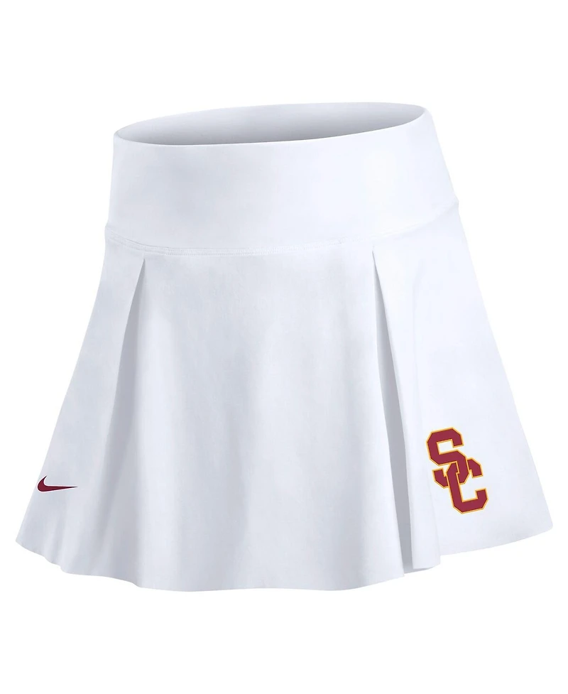 Nike Women's White Usc Trojans Club Performance Tennis Skirt with Shorts