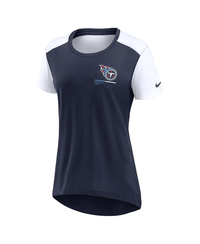 Nike Women's Navy Tennessee Titans Performance Fashion T-Shirt