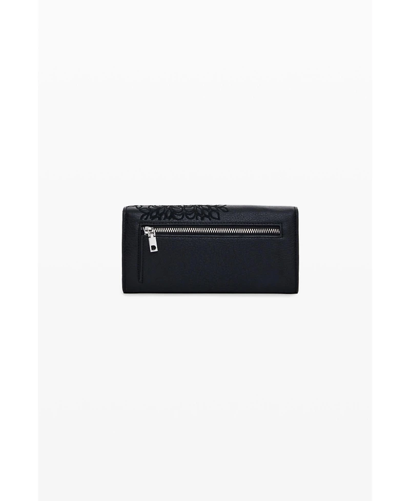Desigual Women's Medium embroidered faux leather wallet