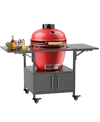 Streamdale Furniture Grill Table for Big Green Egg & Kamado Joe Jr