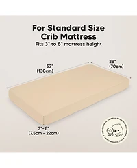 KeaBabies 2pk Soothe Fitted Crib Sheets Neutral, Baby Sheets, Fits Standard Nursery Mattress