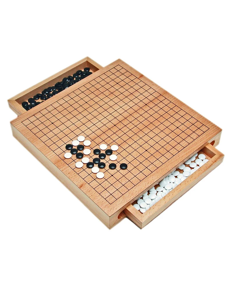 We Games Wood Go Set with Pull Out Drawers -12 in.