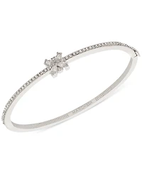 Marchesa Crystal Cluster Pave Bangle Bracelet