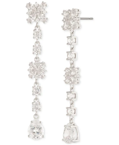 Marchesa Cubic Zirconia Linear Drop Earrings