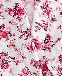 Charter Club Women's Belted Floral Flannel Robe Sleepwear
