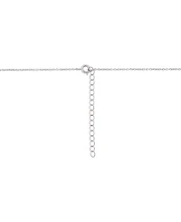 Unwritten Cubic Zirconia Round with Heart Accent Pendant Necklace