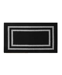 Jean Pierre Double Line Border Tufted - Machine Washable Runner Rug