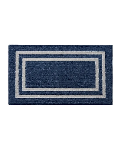 Jean Pierre Double Line Border Tufted - Machine Washable Runner Rug
