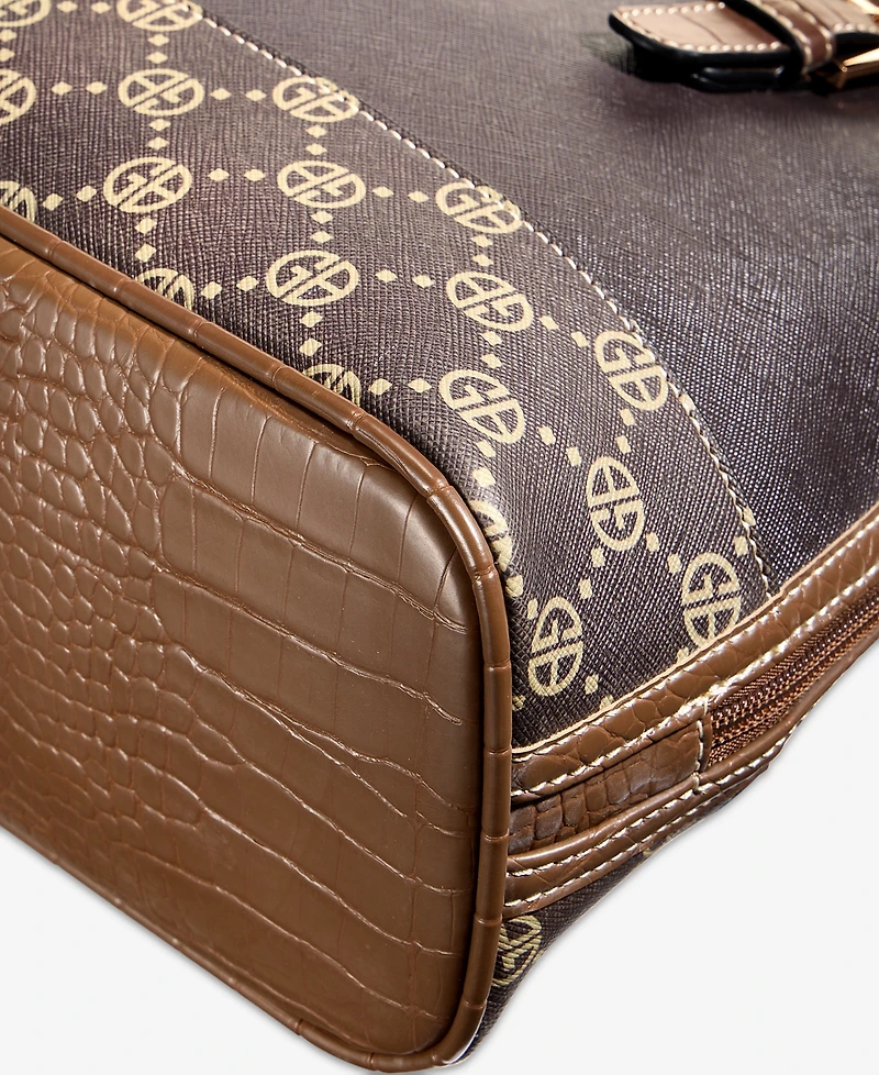 Giani Bernini Medium Monogram Crossbody Domed Bag, Macy's Exclusive