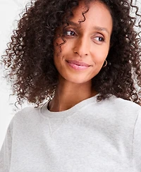 Style & Co Women's Long-Sleeve Crewneck Sweatshirt, Created for Macy's