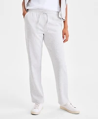 Style & Co Women's Mid-Rise Drawstring-Waist Fleece Pant, Created for Macy's