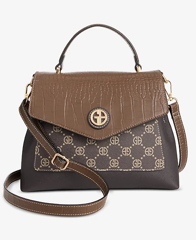 Giani Bernini Small Monogram Top Handle Crossbody, Macy's Exclusive