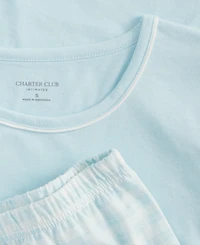 Charter Club Women's Long-Sleeve Jersey Pajama Set