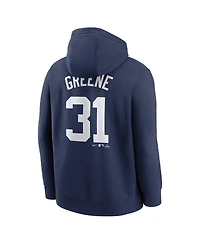 Nike Men's Riley Greene Navy Detroit Tigers Player Name Number Club Fleece Pullover Hoodie