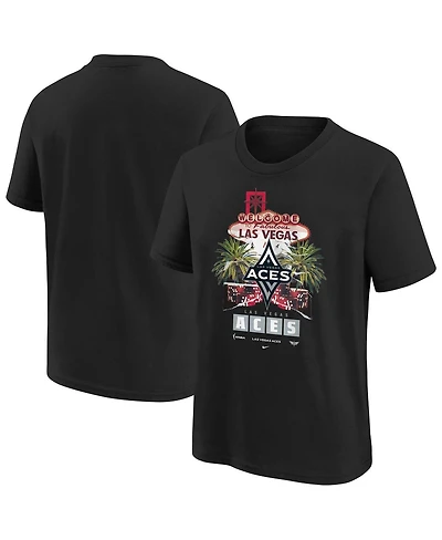 Nike Big Boys and Girls Black Las Vegas Aces Original Content T-Shirt