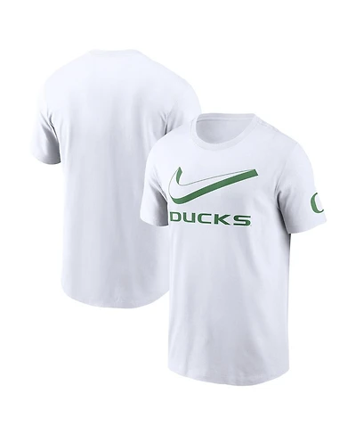 Nike Men's White Oregon Ducks Primetime 2-Hit Swoosh T-Shirt