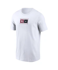 Jordan Men's White Oklahoma Sooners Campus Logo Swoosh T-Shirt