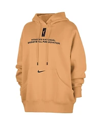 Nike Women's Light Orange Wnba Logo woman Phoenix Fleece Pullover Hoodie
