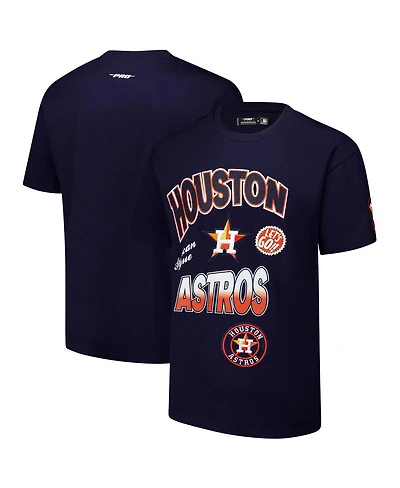 Pro Standard Men's Navy Houston Astros Turn It Up Dropped Shoulder T-Shirt