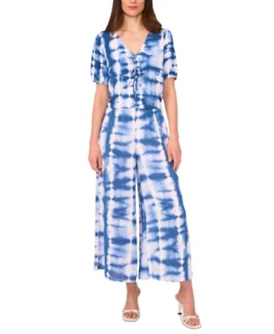 Sam Jess Womens Tie Dyed Tie Front Top Pull On Pants