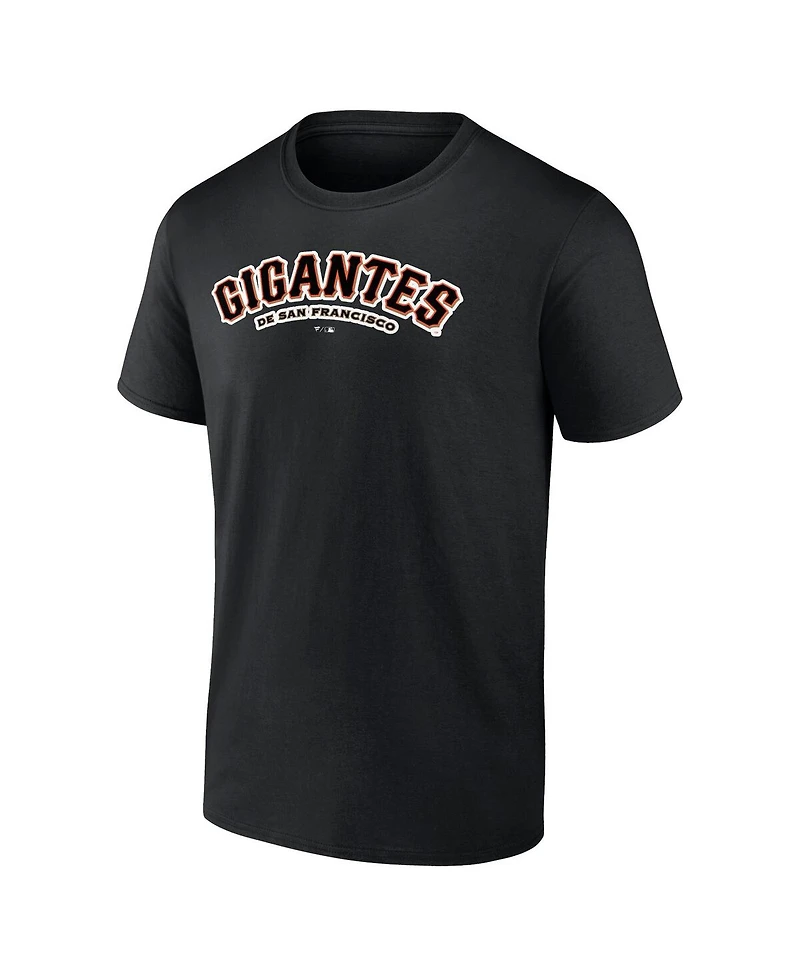 Fanatics Mto Label Men's Black San Francisco Giants Spanish Logo T-Shirt
