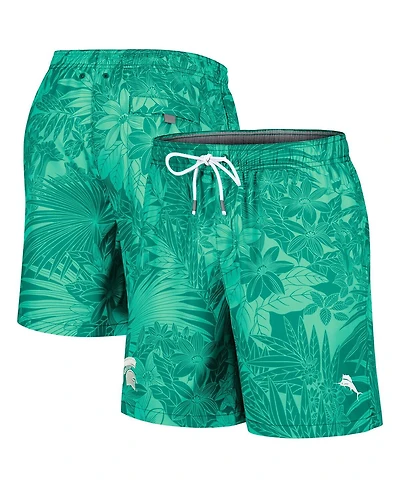Tommy Bahama Men's Green Michigan State Spartans Santiago Palms Board Shorts