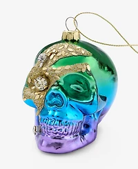 Holiday Lane Eclectic Charm Rainbow Skull Ornament, Macy's Exclusive