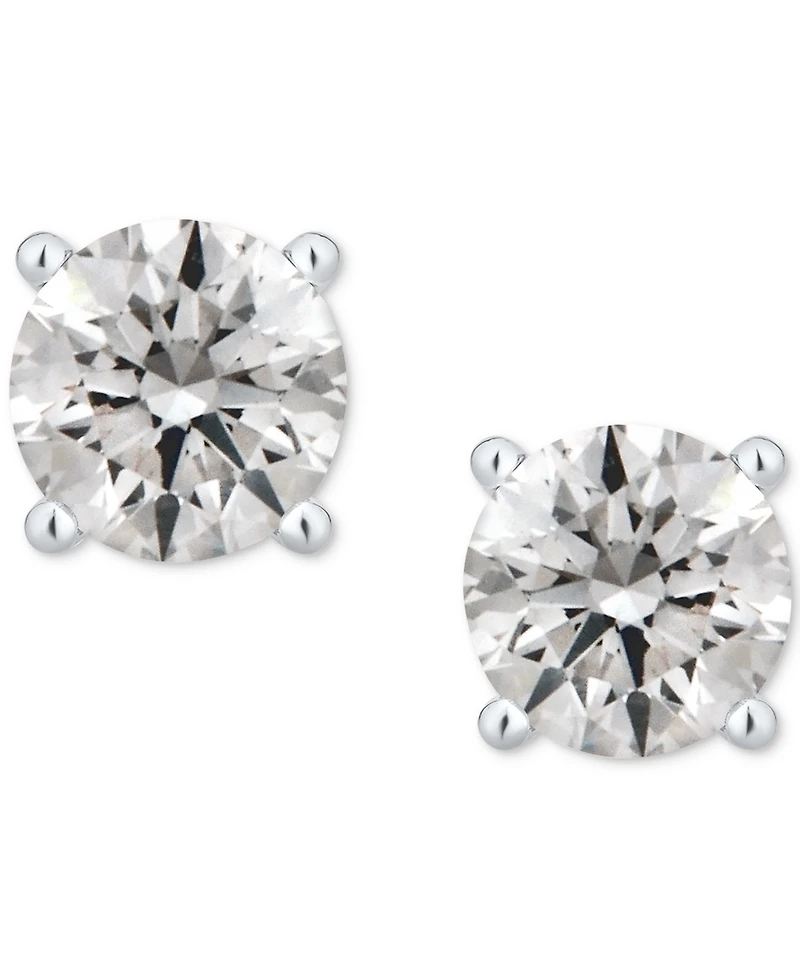 Gia Certified Diamond Stud Earrings (2 ct. t.w.) in 14k White Gold