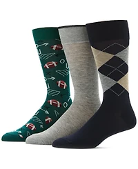Perry Ellis Portfolio Men's 3pk. Mixed Patterned Socks