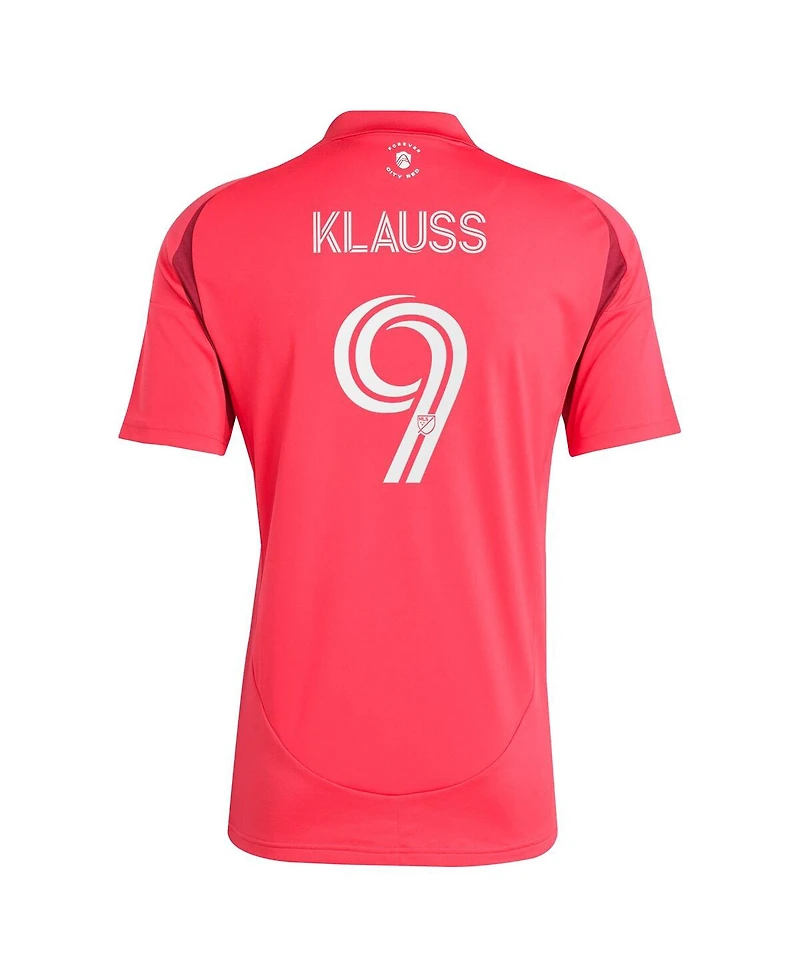 Adidas Men's Joao Klauss Red St. Louis City Sc 2025 Forever Replica Player Jersey