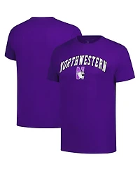 Fanatics Unlabeled Men's Purple Northwestern Wildcats Logo T-Shirt