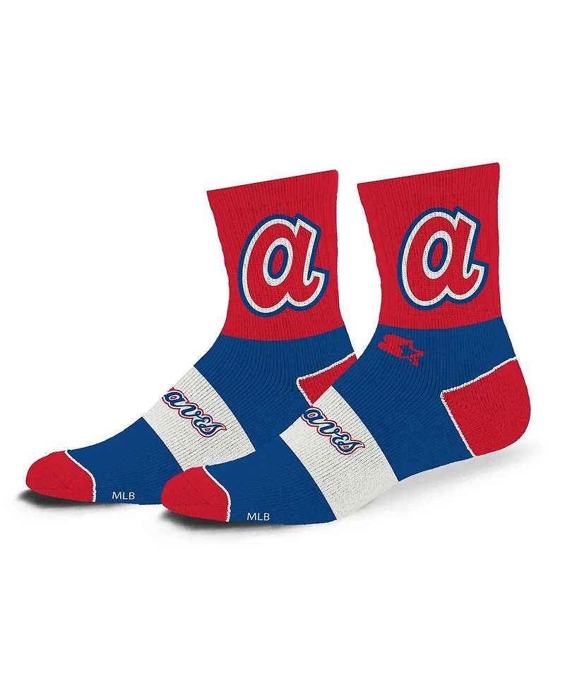 Starter Men's and Women's Atlanta Braves Trifecta Throwback Mid-Crew Socks