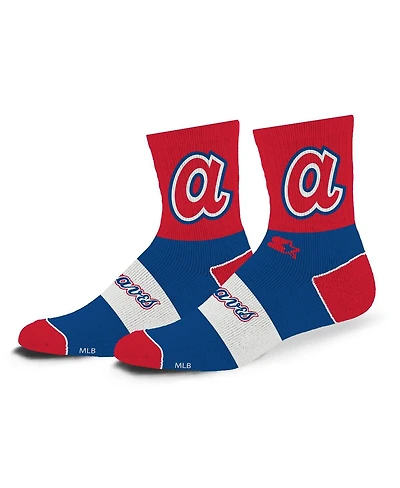 Starter Men's and Women's Atlanta Braves Trifecta Throwback Mid-Crew Socks