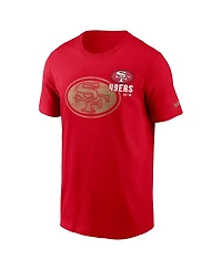 Nike Men's Scarlet San Francisco 49ers Logo Essential T-Shirt