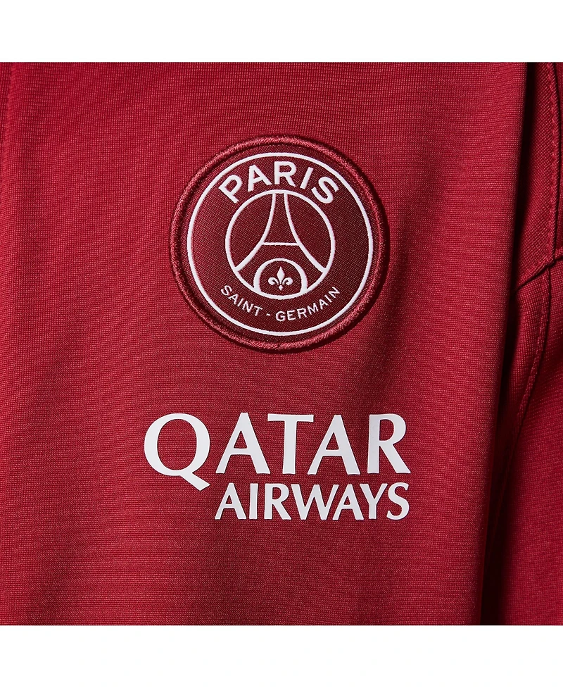 Jordan Big Boys and Girls 2-Piece Jordan Red Paris Saint-Germain 2024/25 Fourth Strike Full Zip Track Jacket and Pants Set