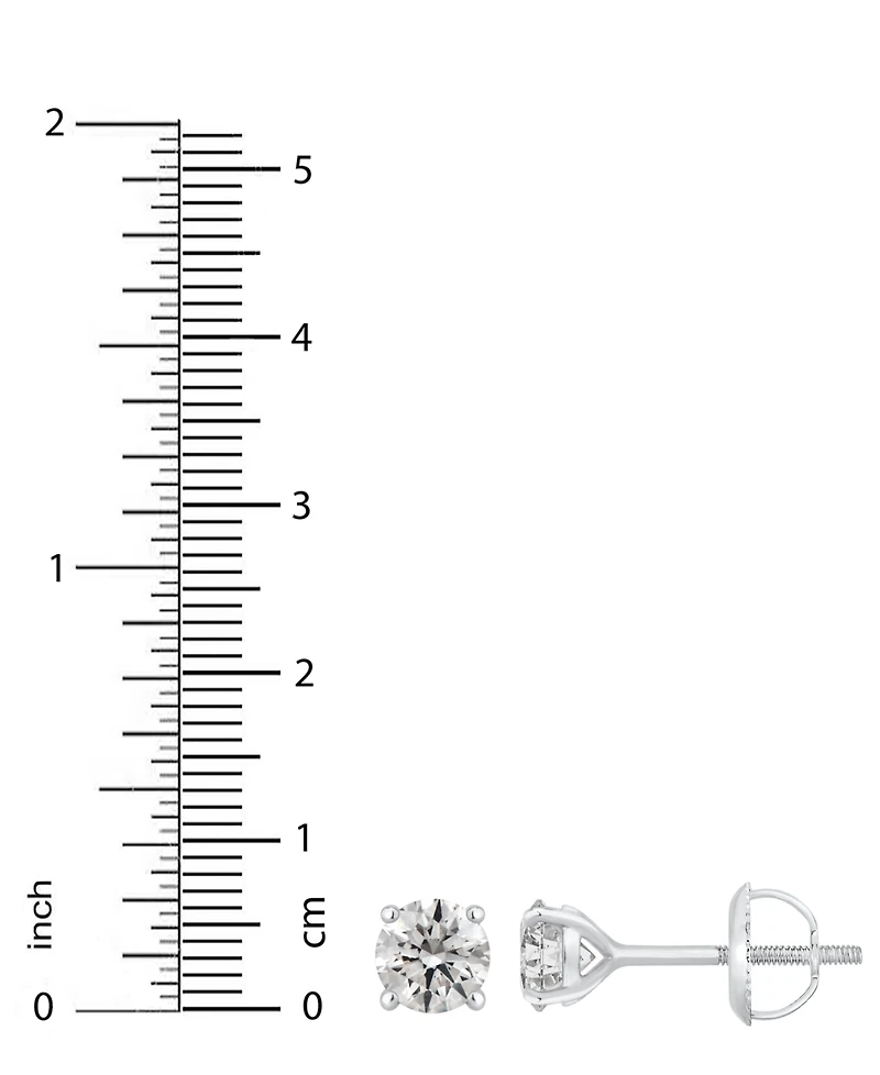 Gia Certified Diamond Stud Earrings (1 ct. t.w.) 14k Gold