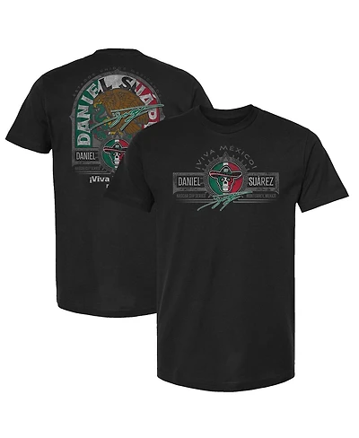 Trackhouse Racing Team Collection Men's Black Daniel Suarez Mexico Heritage Emblem T-Shirt