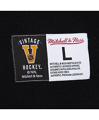 Mitchell & Ness Men's Black Pittsburgh Penguins Thermal Henley Long Sleeve T-Shirt