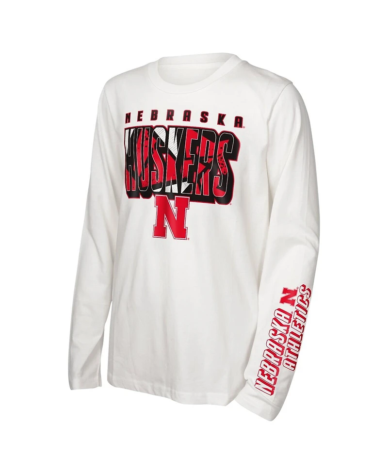 Outerstuff Big Boys and Girls Nebraska Huskers the Mix T-Shirt Combo Set