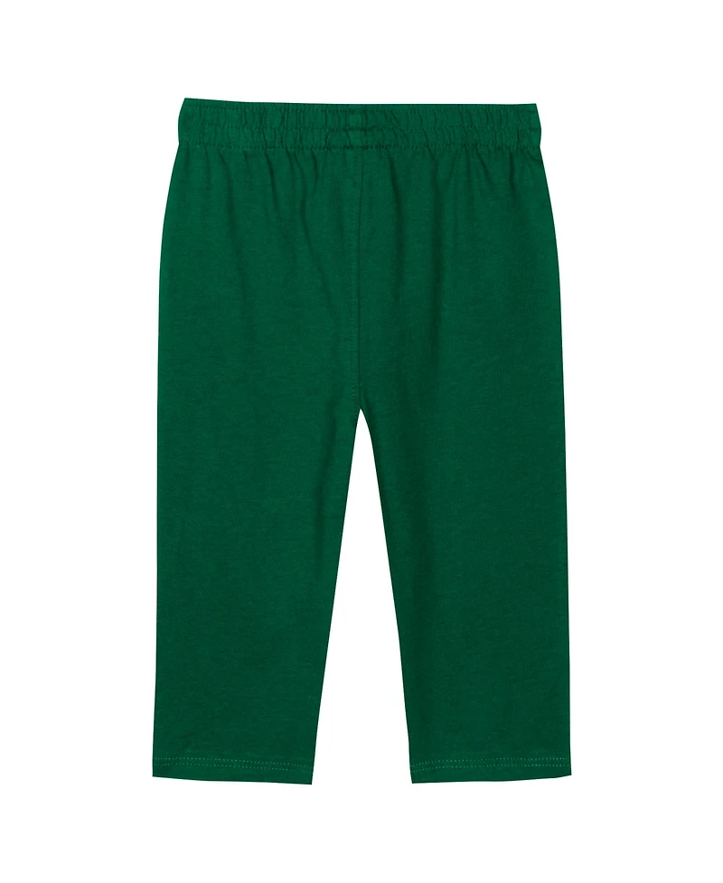 Outerstuff Baby Boys and Girls 2-Piece Hunter Green Miami Hurricanes Double Up Long Sleeve Bodysuit Pants Set